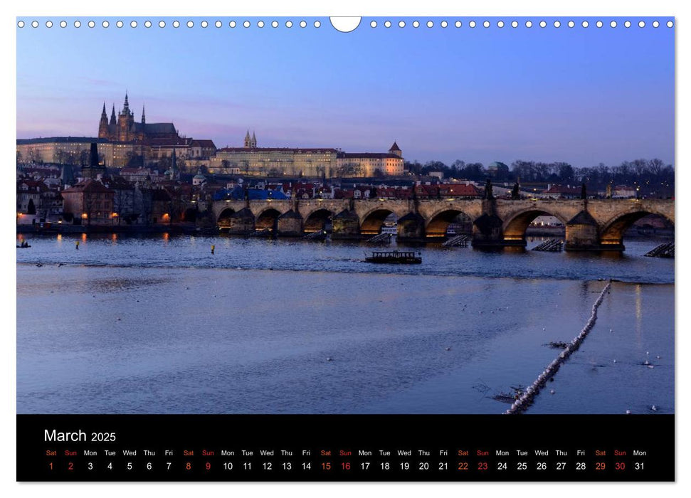 Walking around Prague (CALVENDO Monthly Calendar 2025)