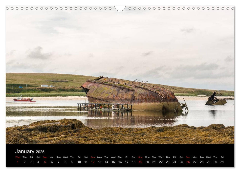 Orkney's Coastlines (CALVENDO Monthly Calendar 2025)