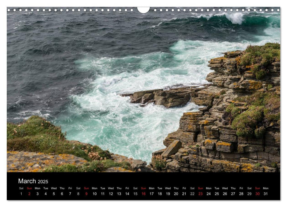 Orkney's Coastlines (CALVENDO Monthly Calendar 2025)