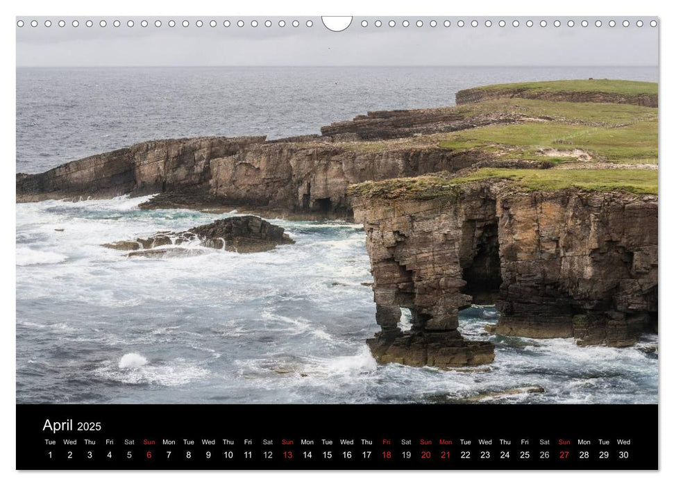 Orkney's Coastlines (CALVENDO Monthly Calendar 2025)