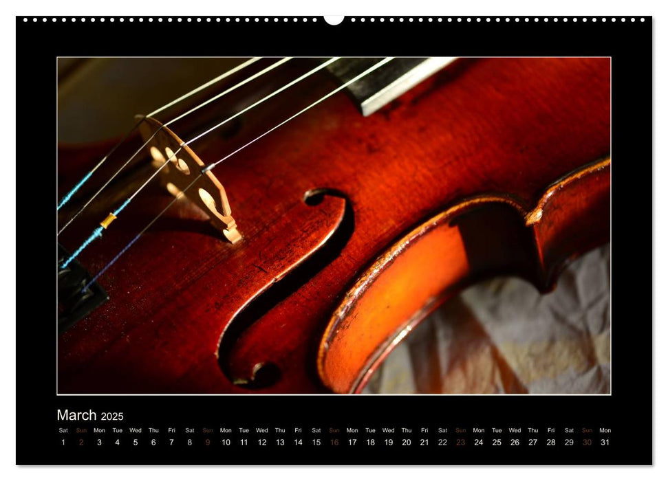 A violin only (CALVENDO Premium-Calendar 2025)