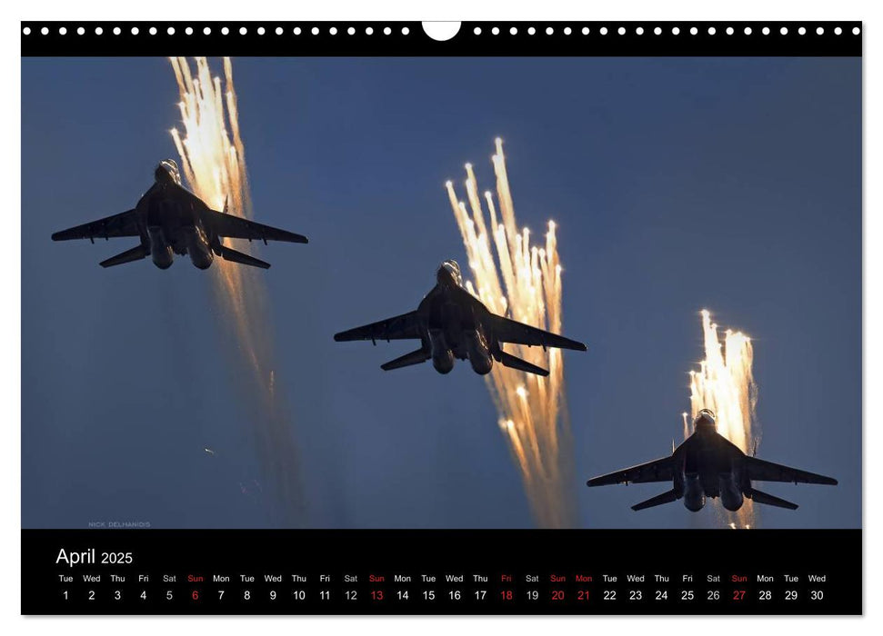 FOCUS ON 2025 Aviation Photography of Nick Delhanidis (CALVENDO Monthly Calendar 2025)