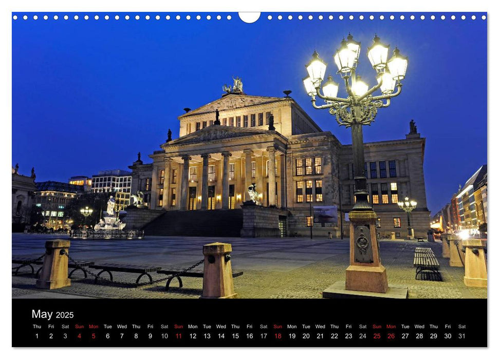 Evening Walk through Berlin (CALVENDO Monthly Calendar 2025)