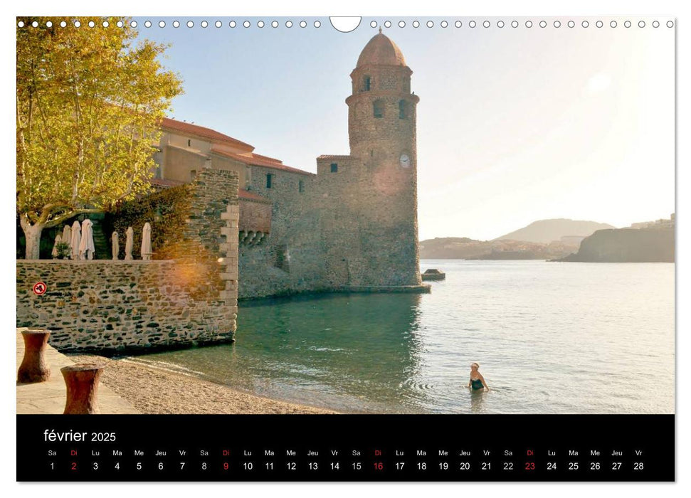 Un jour COLLIOURE (CALVENDO Calendrier mensuel 2025)