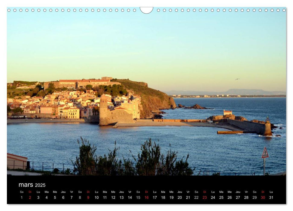 Un jour COLLIOURE (CALVENDO Calendrier mensuel 2025)