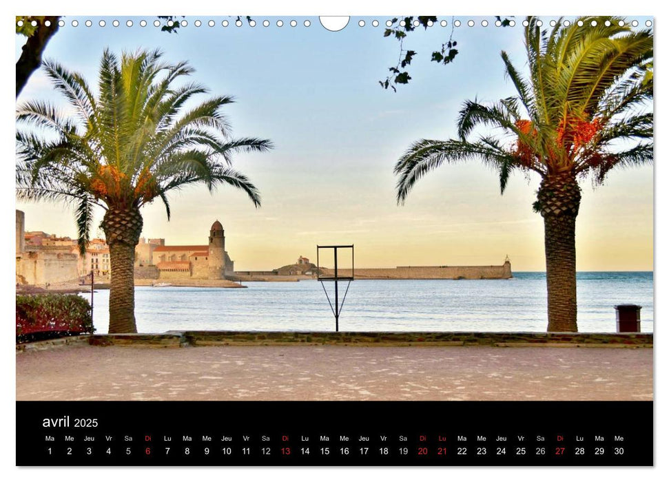 Un jour COLLIOURE (CALVENDO Calendrier mensuel 2025)