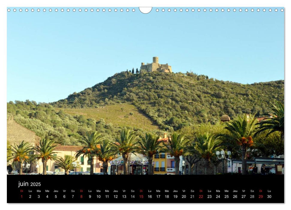 Un jour COLLIOURE (CALVENDO Calendrier mensuel 2025)