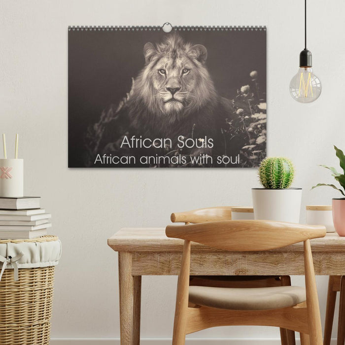 African Souls African animals with soul (CALVENDO Monthly Calendar 2025)