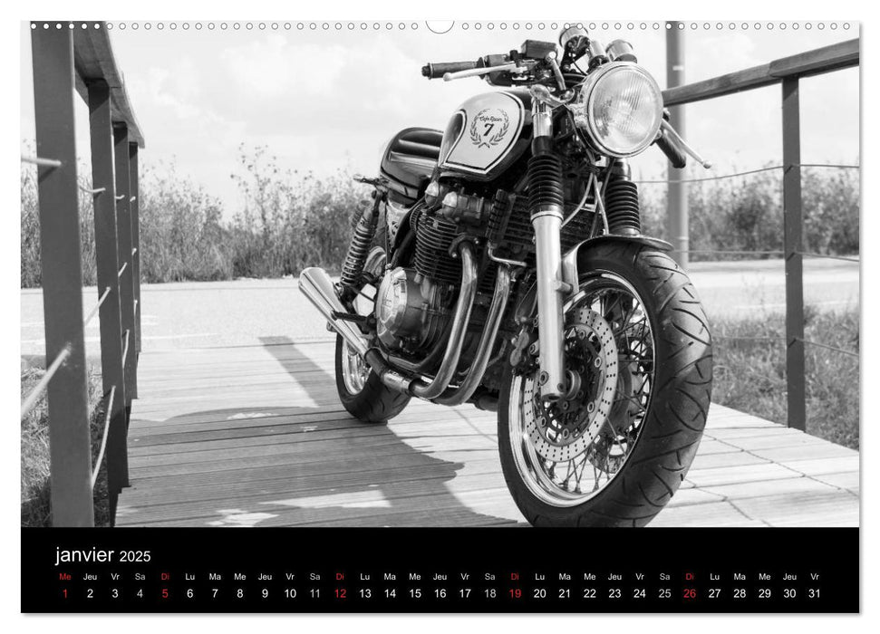 Une moto de caractère (CALVENDO Calendrier supérieur 2025)