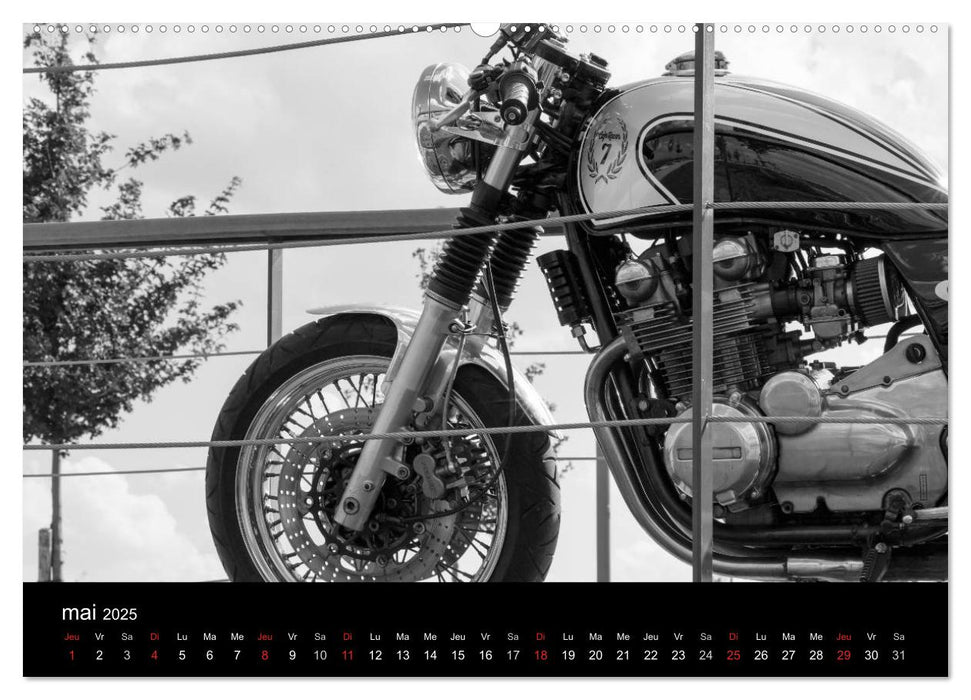 Une moto de caractère (CALVENDO Calendrier supérieur 2025)