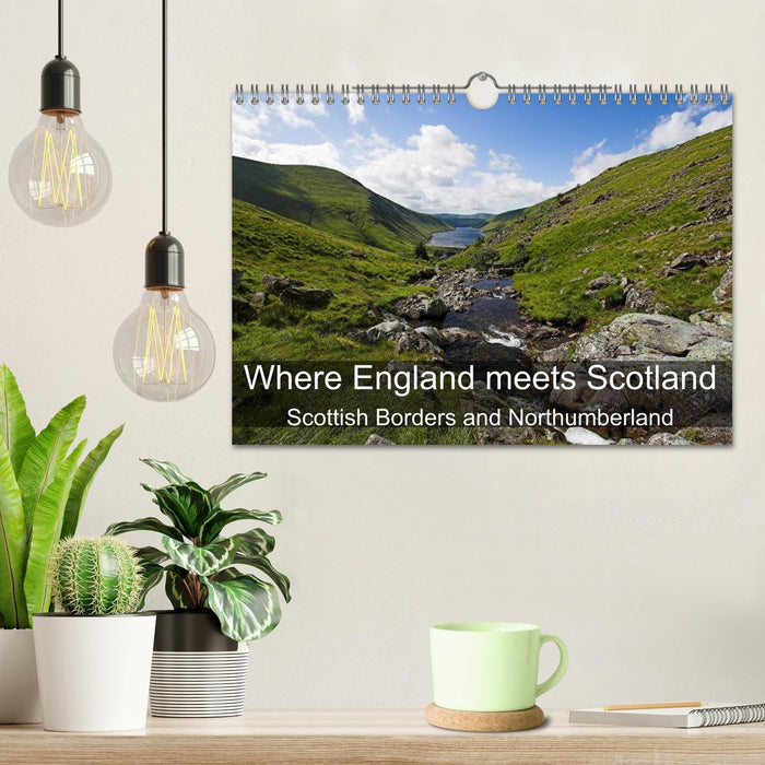 Where England meets Scotland (CALVENDO Monthly Calendar 2025)