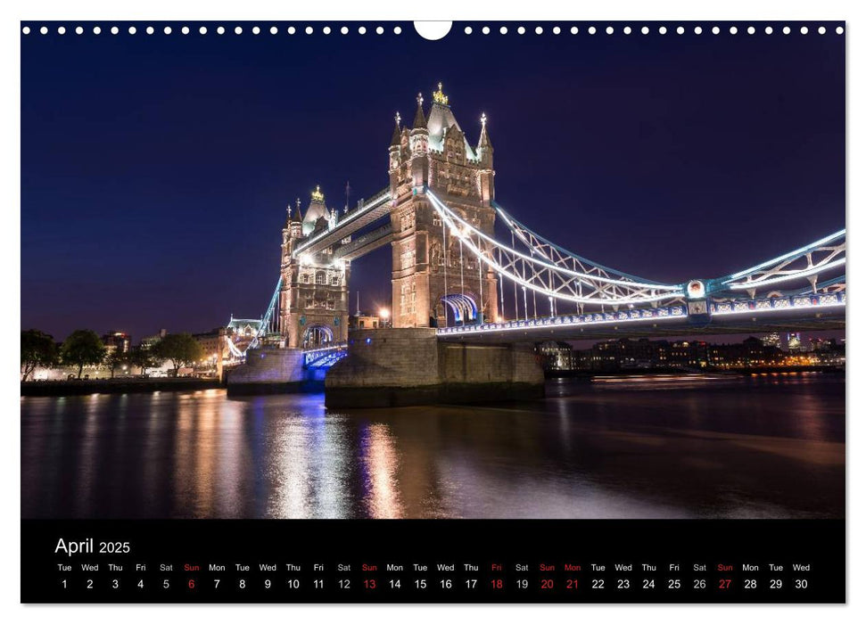 London 2025 (CALVENDO Monthly Calendar 2025)