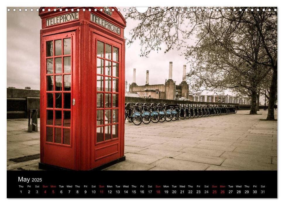 London 2025 (CALVENDO Monthly Calendar 2025)