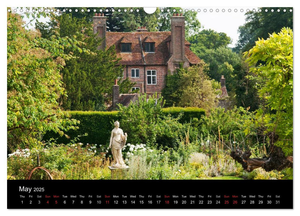 The Lovely Gardens of South England (CALVENDO Monthly Calendar 2025)