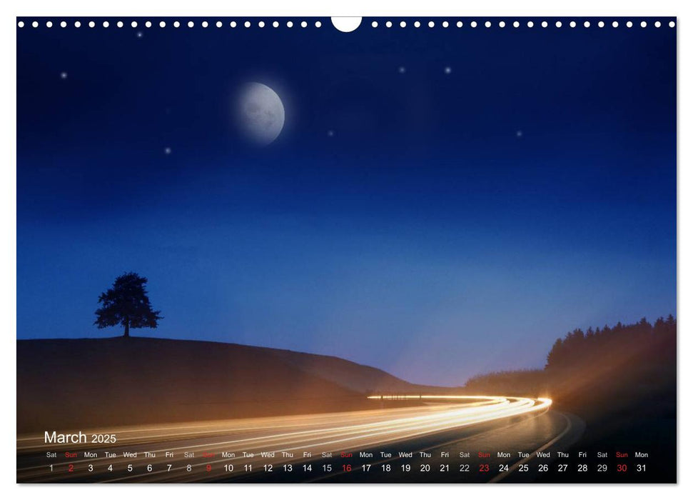 Moonlight symphony (CALVENDO Monthly Calendar 2025)