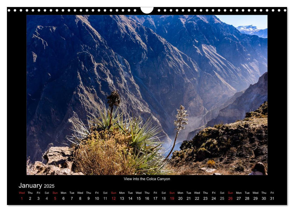 Exotic Peru (CALVENDO Monthly Calendar 2025)