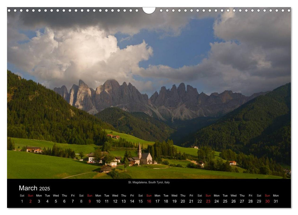 Alps 2025 (CALVENDO Monthly Calendar 2025)