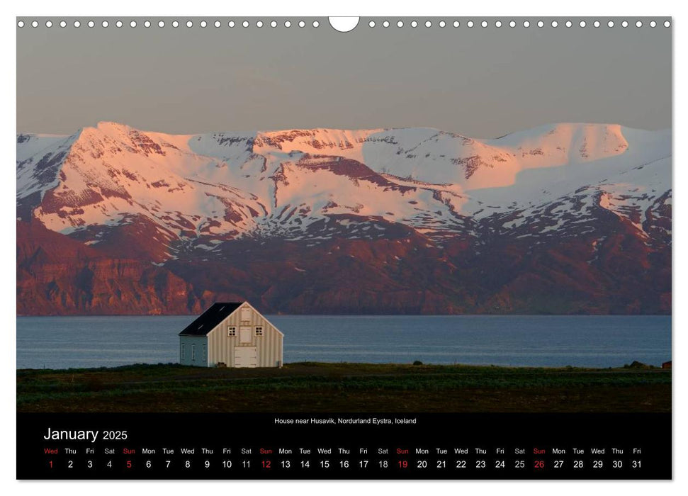 Iceland 2025 (CALVENDO Monthly Calendar 2025)