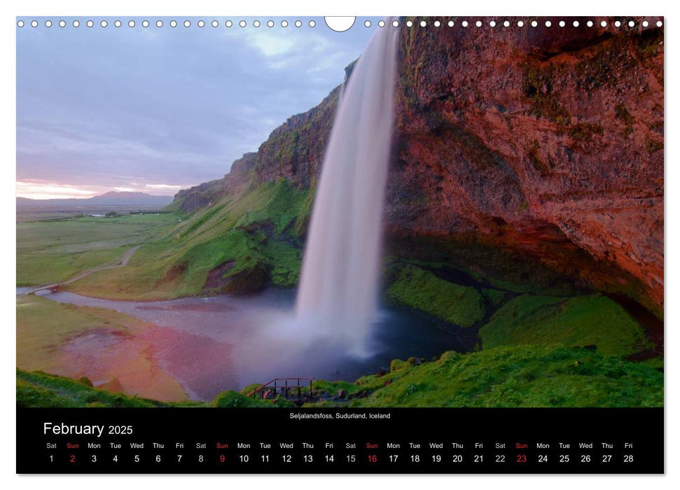 Iceland 2025 (CALVENDO Monthly Calendar 2025)