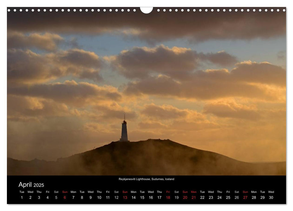 Iceland 2025 (CALVENDO Monthly Calendar 2025)