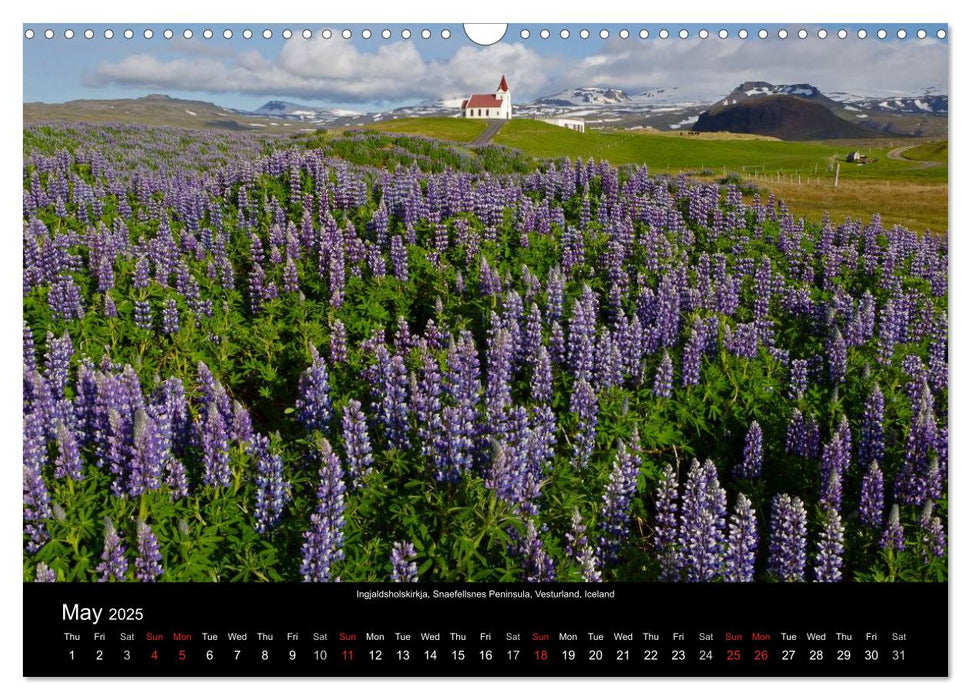 Iceland 2025 (CALVENDO Monthly Calendar 2025)