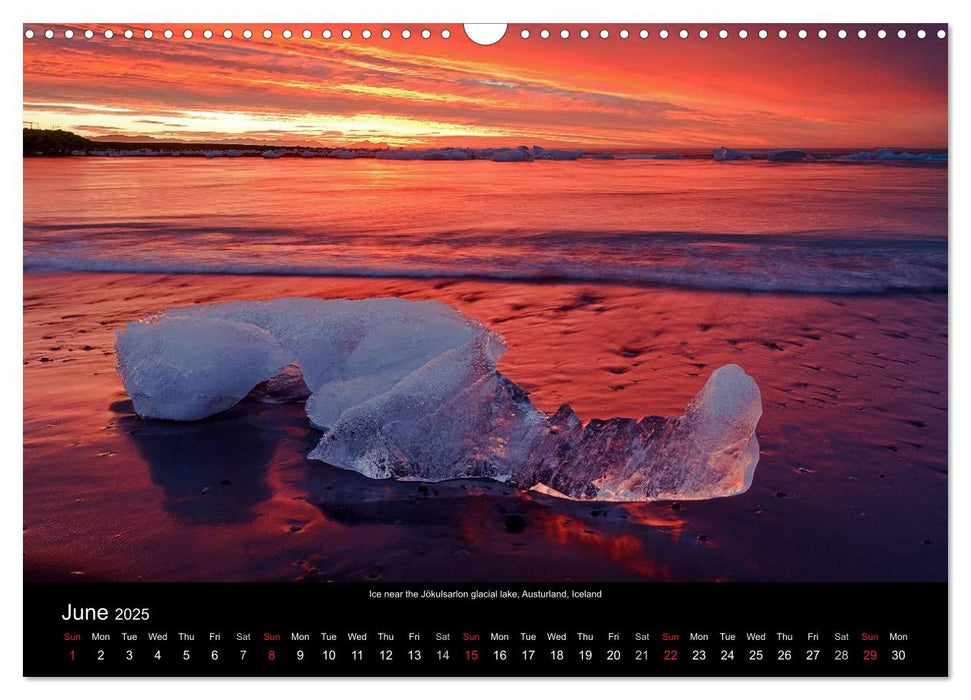 Iceland 2025 (CALVENDO Monthly Calendar 2025)