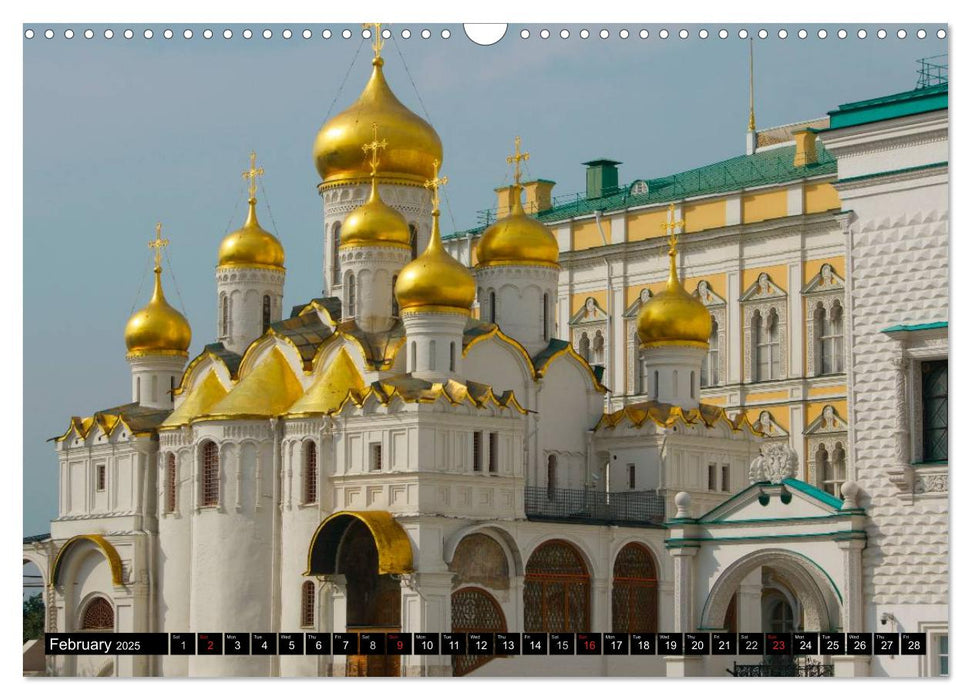 River Cruise Moscow to St. Petersburg (CALVENDO Monthly Calendar 2025)