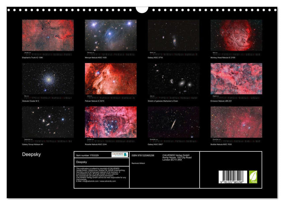 Deepsky (CALVENDO Monthly Calendar 2025)