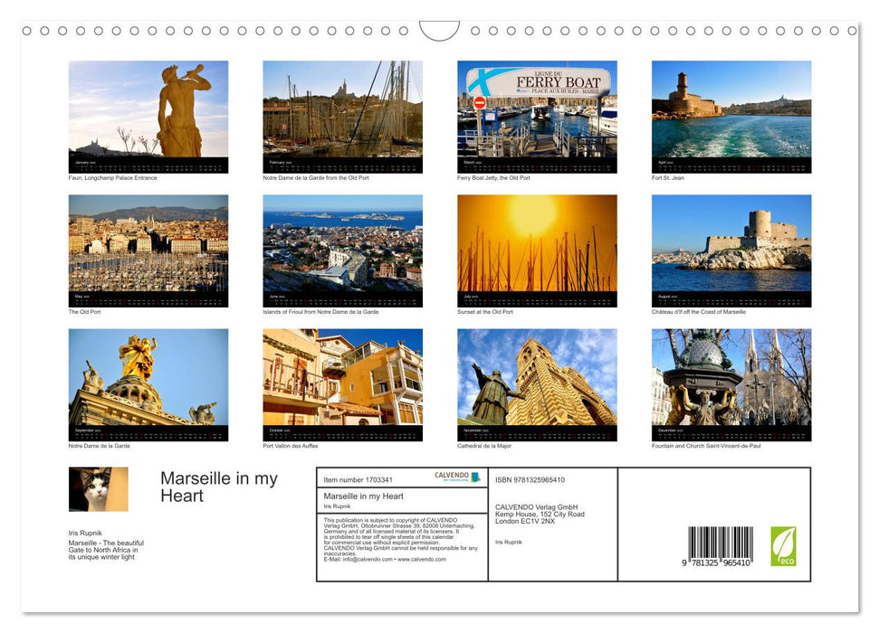 Marseille in my Heart (CALVENDO Monthly Calendar 2025)