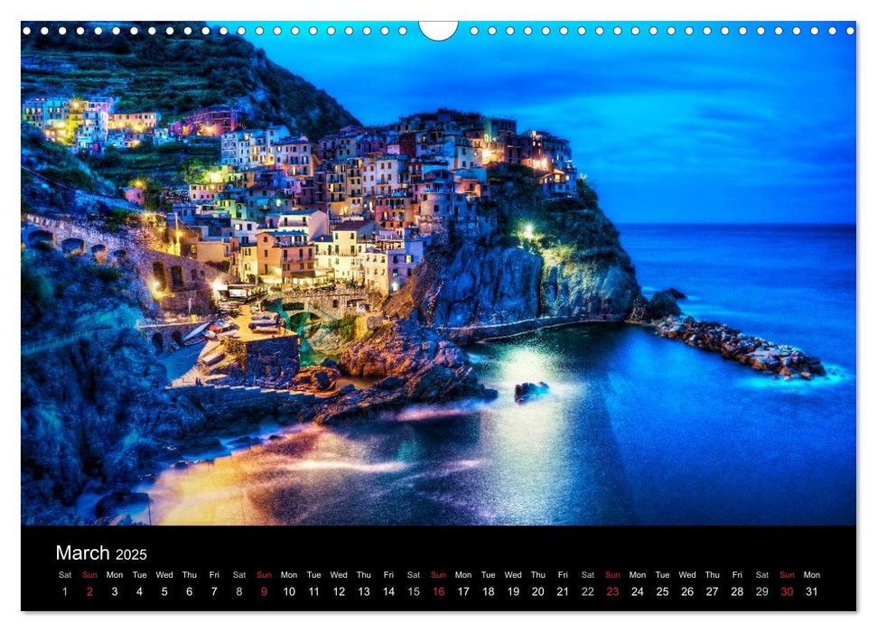 Magical Tuscany and Liguria (CALVENDO Monthly Calendar 2025)