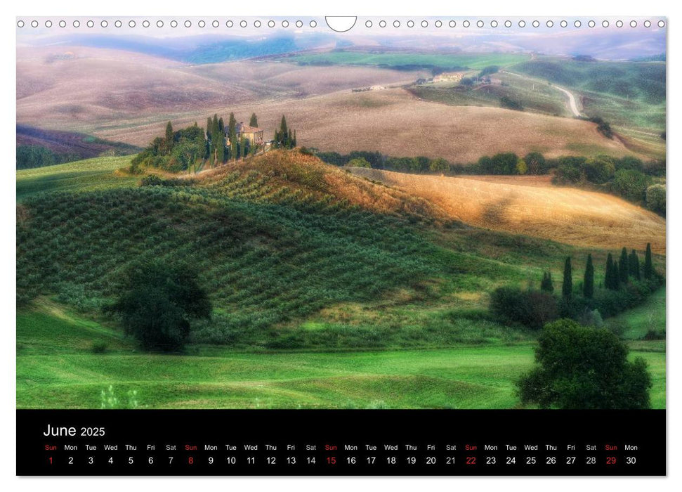 Magical Tuscany and Liguria (CALVENDO Monthly Calendar 2025)