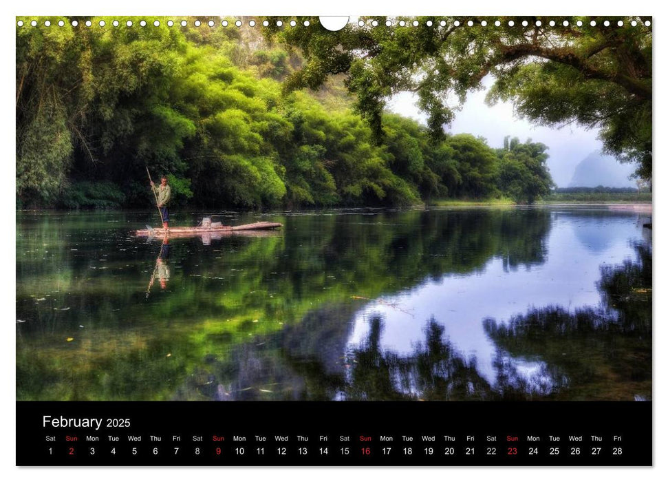 Magical China and Hong Kong (CALVENDO Monthly Calendar 2025)