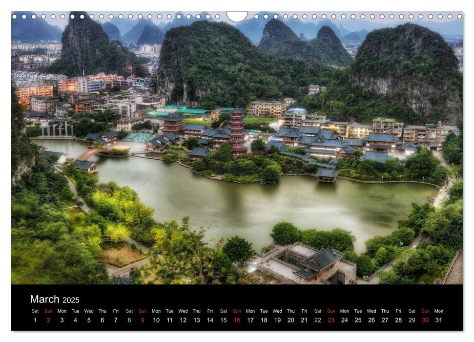 Magical China and Hong Kong (CALVENDO Monthly Calendar 2025)