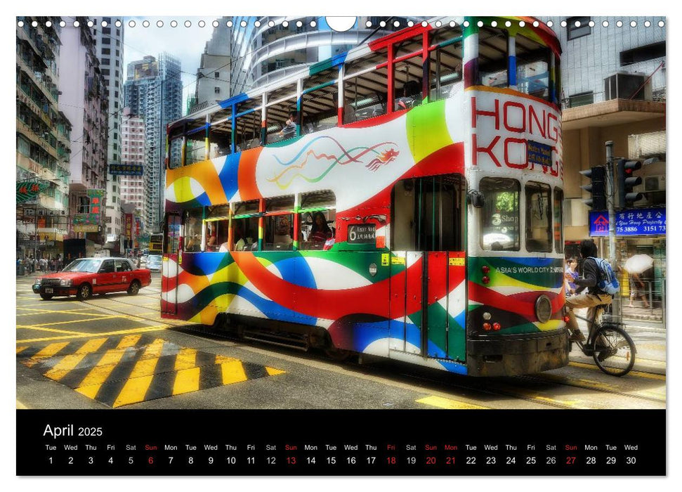 Magical China and Hong Kong (CALVENDO Monthly Calendar 2025)