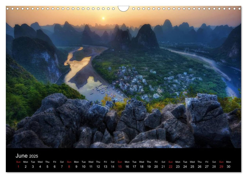 Magical China and Hong Kong (CALVENDO Monthly Calendar 2025)