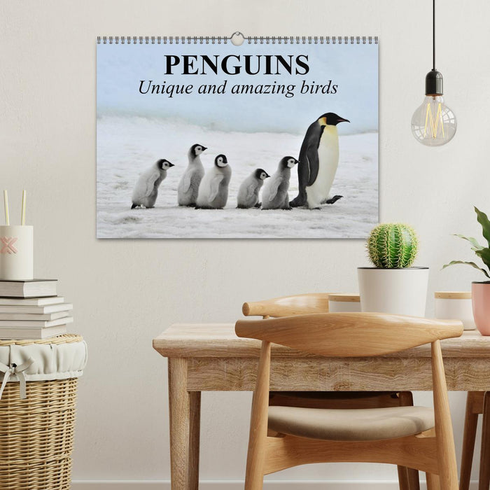 Penguins Unique and amazing birds (CALVENDO Monthly Calendar 2025)