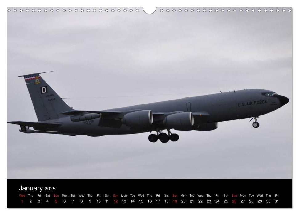 Military Aircraft (CALVENDO Monthly Calendar 2025)