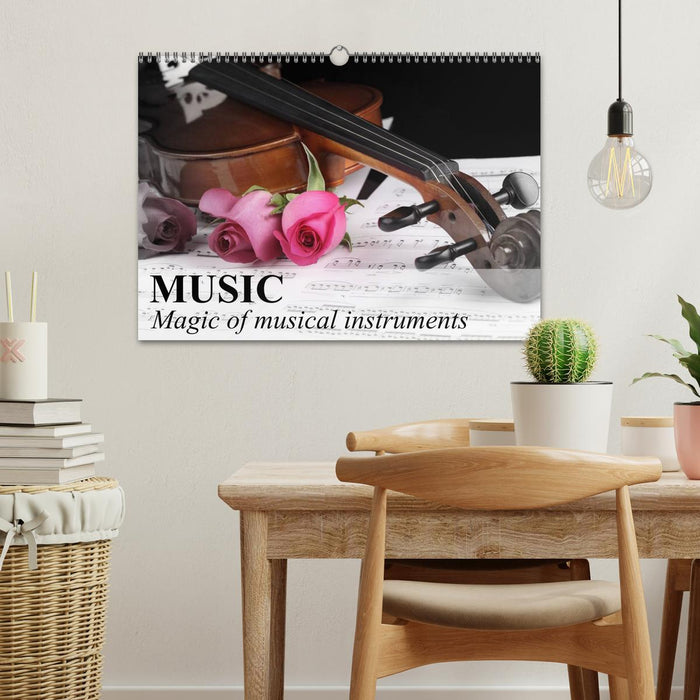 Music Magic of musical instruments (CALVENDO Monthly Calendar 2025)