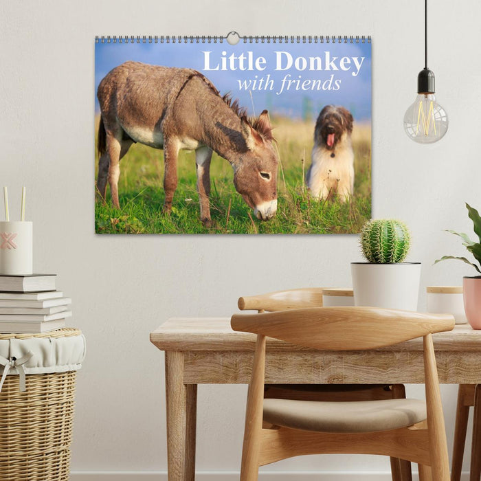 Little Donkey with Friends (CALVENDO Monthly Calendar 2025)