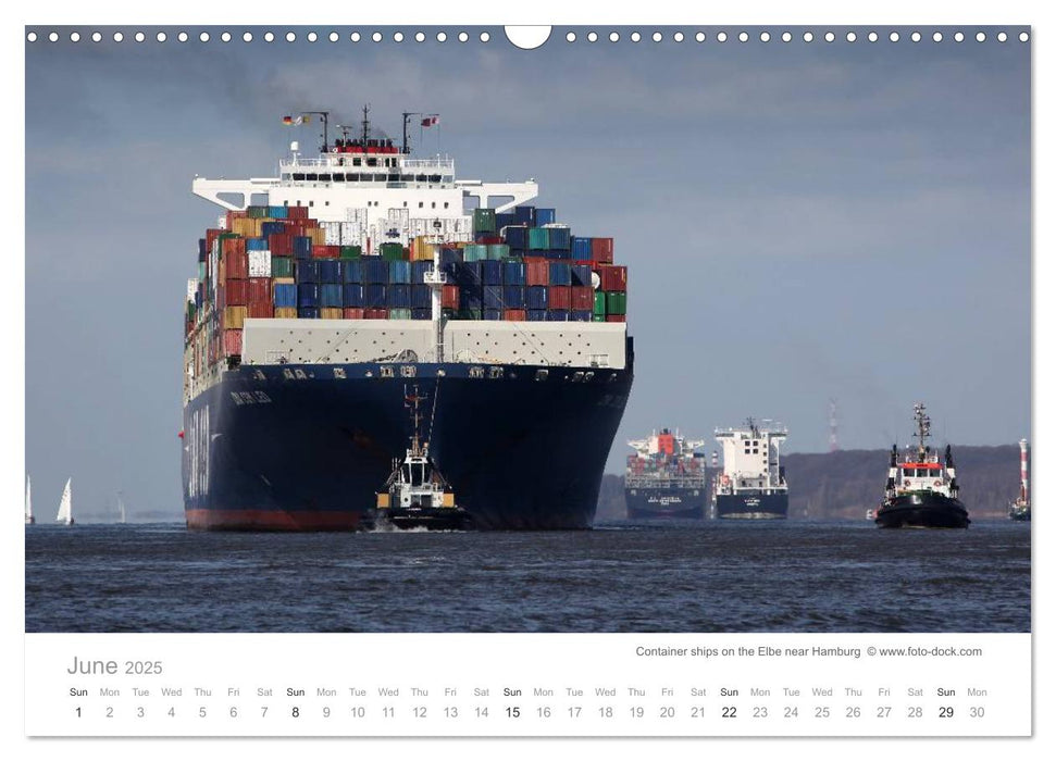 Fascination of Shipping On board around the world (CALVENDO Monthly Calendar 2025)