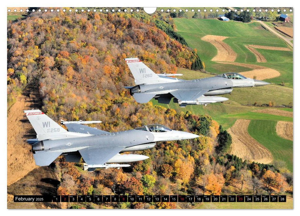 U.S. Aircraft - Fighting Jets (CALVENDO Monthly Calendar 2025)