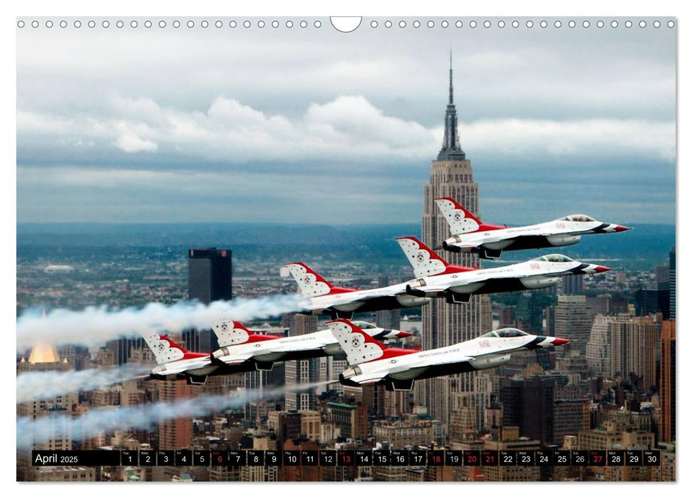 U.S. Aircraft - Fighting Jets (CALVENDO Monthly Calendar 2025)