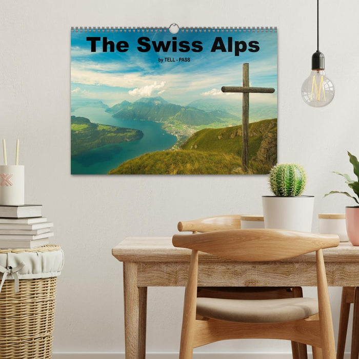 The Swiss Alps by TELL-PASS (CALVENDO Monthly Calendar 2025)