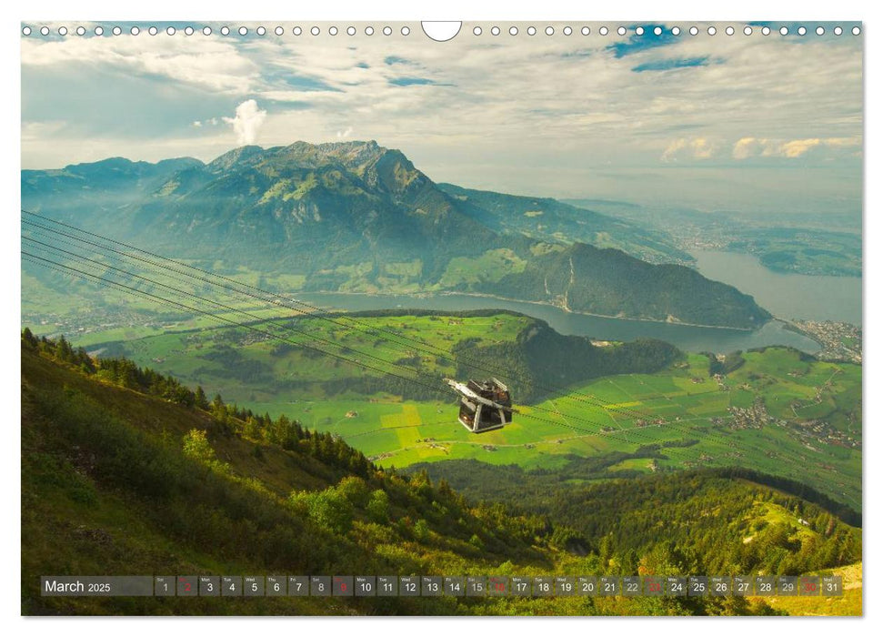 The Swiss Alps by TELL-PASS (CALVENDO Monthly Calendar 2025)