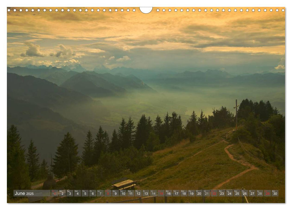 The Swiss Alps by TELL-PASS (CALVENDO Monthly Calendar 2025)