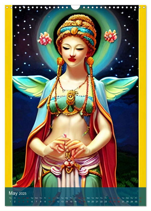 Goddesses - Digital Artwork (CALVENDO Monthly Calendar 2025)