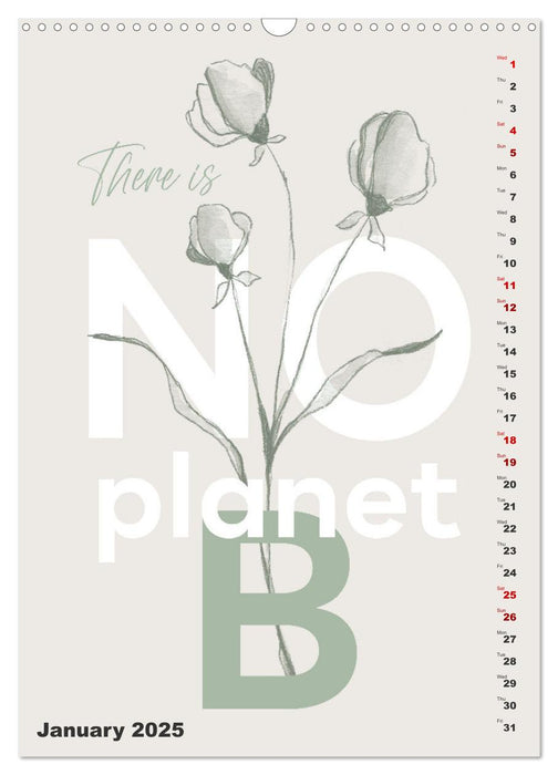 Love your planet (CALVENDO Monthly Calendar 2025)