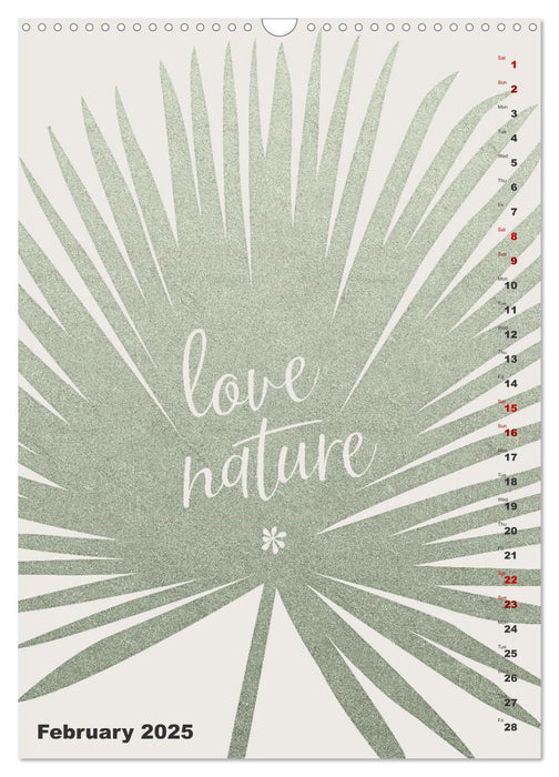 Love your planet (CALVENDO Monthly Calendar 2025)