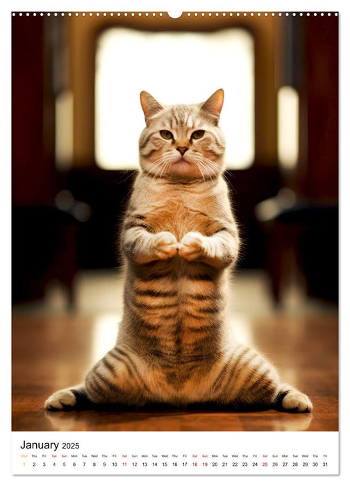 Meow Yoga (CALVENDO Monthly Calendar 2025)