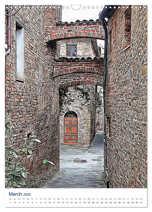 Umbrian Archways (CALVENDO Monthly Calendar 2025)